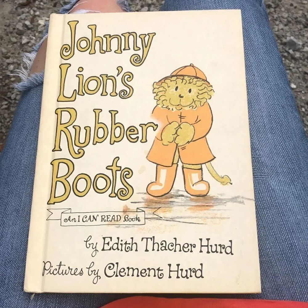 Vtg An I CAN READ Book Johnny Lion’s Rubber Boots
